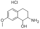 2-AMINO-7-METHOXY-1,2,3,4-TETRAHYDRO-NAPHTHALEN-1-OL HYDROCHLORIDE 구조식 이미지
