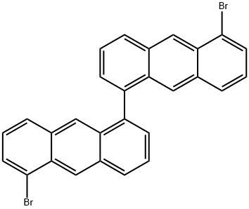 5,5'-dibroMo-1,1'-bianthracene Structure