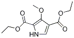디에틸3-메톡시-1H-피롤-2,4-디카르복실레이트 구조식 이미지