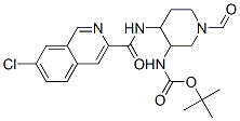 카르밤산,[4-[[(7-클로로-3-이소퀴놀리닐)카르보닐]아미노]-1-포르밀-3-피페리디닐]-,1,1-디메틸에틸에스테르(9CI) 구조식 이미지