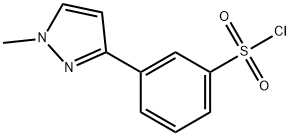 3-(1-Methyl-1H-pyrazol-3-yl)benzenesulphonyl chloride Structure