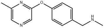 N-Methyl-4-[(6-methylpyrazin-2-yl)oxy]benzylamine Structure