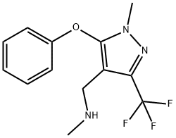 N-METHYL-[1-METHYL-5-PHENOXY-3-(TRIFLUOROMETHYL)-1H-PYRAZOL-4-YL]METHYLAMINE Structure