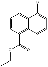 Ethyl 5-bromo-1-naphthalenecarboxylate Structure