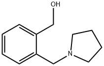 [2-(pyrrolidin-1-ylmethyl)phenyl]methanol 구조식 이미지