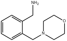 1-[2-(Morpholin-4-ylmethyl)phenyl]methanamine 구조식 이미지