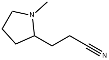 1-Methyl-2-Pyrrolidinepropanenitrile Structure