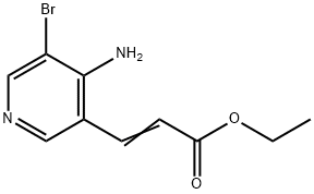 ETHYL 3-(4-AMINO-5-BROMOPYRIDIN-3-YL)ACRYLATE Structure