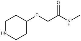N-메틸-2-(피페리딘-4-일록시)아세트아미드 구조식 이미지