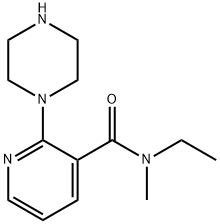 N-этил-N-метил-2-(1-пиперазинил) никотинамид структурированное изображение