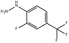 2-FLUORO-4-(트리플루오로메틸)페닐하이드라진 구조식 이미지