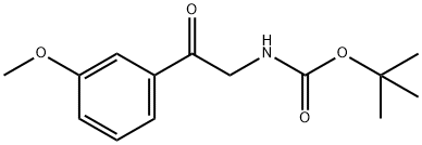 [2-(3-METHOXY-PHENYL)-2-OXO-ETHYL]-CARBAMIC ACID TERT-BUTYL ESTER Structure