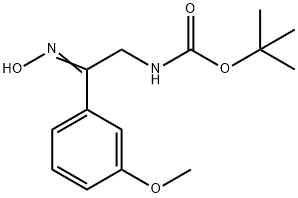 [2-HYDROXYIMINO-2-(3-METHOXY-PHENYL)-ETHYL]-CARBAMIC ACID TERT-BUTYL ESTER 구조식 이미지