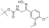 [2-(3,4-DIMETHOXY-PHENYL)-2-HYDROXYIMINO-ETHYL]-카바믹산tert-부틸에스테르 구조식 이미지