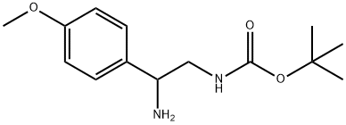 [2-AMINO-2-(4-METHOXY-PHENYL)-ETHYL]-CARBAMIC ACID TERT-BUTYL ESTER HYDROCHLORIDE Structure