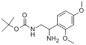 [2-AMINO-2-(2,4-DIMETHOXY-PHENYL)-ETHYL]-CARBAMIC ACID TERT-BUTYL ESTER Structure