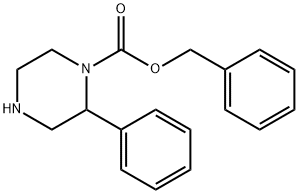 2-PHENYL-PIPERAZINE-1-CARBOXYLIC ACID BENZYL ESTER Structure