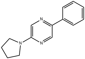 2-PHENYL-5-PYRROLIDIN-1-YL-PYRAZINE Structure