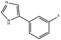 1H-이미다졸,5-(3-플루오로페닐)- 구조식 이미지