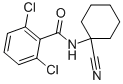 2,6-DICHLORO-N-(1-CYANO-CYCLOHEXYL)-BENZAMIDE Structure