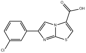 6-(3-CHLORO-PHENYL)-IMIDAZO[2,1-B]THIAZOLE-3-CARBOXYLIC ACID Structure