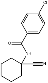 4-CHLORO-N-(1-CYANO-CYCLOHEXYL)-BENZAMIDE Structure
