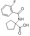 1-(2-FLUORO-BENZOYLAMINO)-CYCLOPENTANECARBOXYLIC ACID Structure