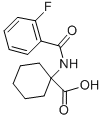 1-(2-FLUORO-BENZOYLAMINO)-CYCLOHEXANECARBOXYLIC ACID Structure