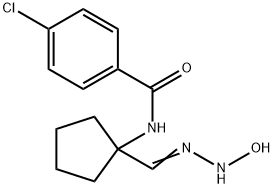 4-CHLORO-N-[1-(N-HYDROXYCARBAMIMIDOYL)-CYCLOPENTYL]-BENZAMIDE Structure