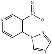 3-NITRO-4-(1H-1,2,4-TRIAZOL-1-YL)PYRIDINE 구조식 이미지