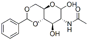 2-ACETAMIDO-4,6-O-BENZYLIDENE-2-DEOXY-D-GLUCOPYRANOSE Structure