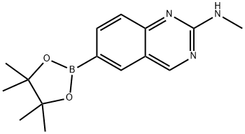 N-methyl-6-(4,4,5,5-tetramethyl-1,3,2-dioxaborolan-2-yl)quinazolin-2-amine Structure