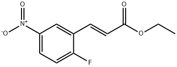 Ethyl (2E)-3-(2-fluoro-5-nitrophenyl)prop-2-enoate 구조식 이미지