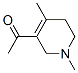 Ethanone, 1-(1,2,5,6-tetrahydro-1,4-dimethyl-3-pyridinyl)- (9CI) Structure