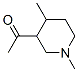 에타논,1-(1,4-디메틸-3-피페리디닐)-(9CI) 구조식 이미지