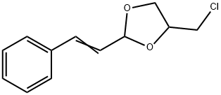 4-(클로로메틸)-2-(2-페닐에테닐)-1,3-디옥솔란 구조식 이미지