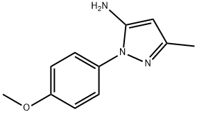 1-(4-METHOXYPHENYL)-3-METHYL-1H-PYRAZOL-5-YLAMINE 구조식 이미지