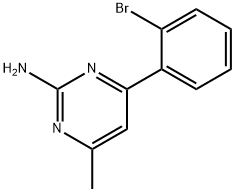 4-메틸-6-(2-브로모페닐)피리미딘-2-아민 구조식 이미지