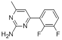 4-메틸-6-(2,3-디플루오로페닐)피리미딘-2-아민 구조식 이미지