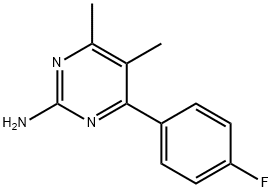4-(4-FLUOROPHENYL)-5,6-DIMETHYLPYRIMIDIN-2-AMINE 구조식 이미지