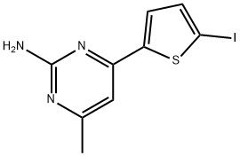 4-(5-IODOTHIEN-2-YL)-6-METHYLPYRIMIDIN-2-AMINE Structure