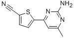 4-(5-CYANOTHIEN-2-YL)-6-METHYLPYRIMIDIN-2-AMINE Structure