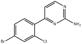 4-(2-CHLORO-4-BROMOPHENYL)PYRIMIDIN-2-AMINE Structure