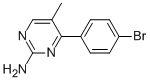 4-(4-BROMOPHENYL)-5-METHYLPYRIMIDIN-2-AMINE Structure