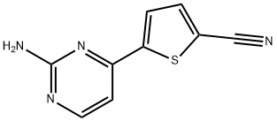 5-(2-아미노피리미딘-4-YL)티오펜-2-카르보니트릴 구조식 이미지