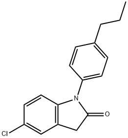5-chloro-1-(4-propyl-phenyl)-1,3-dihydro-indol-2-one 구조식 이미지