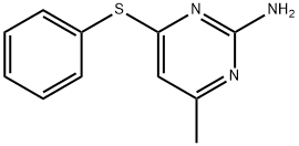 4-메틸-6-페닐술파닐-피리미딘-2-일아민 구조식 이미지
