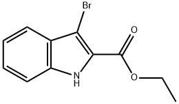 Ethyl 3-bromoindole-2-carboxylate Structure