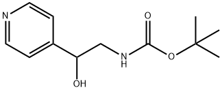 [2-하이드록시-2-(4-피리디닐)에틸]-카바믹산1,1-디메틸에틸에스테르 구조식 이미지