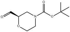 (R)-N-Boc-2-모르폴린카브알데히드 구조식 이미지